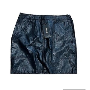 Faux Leather Mini Skirt